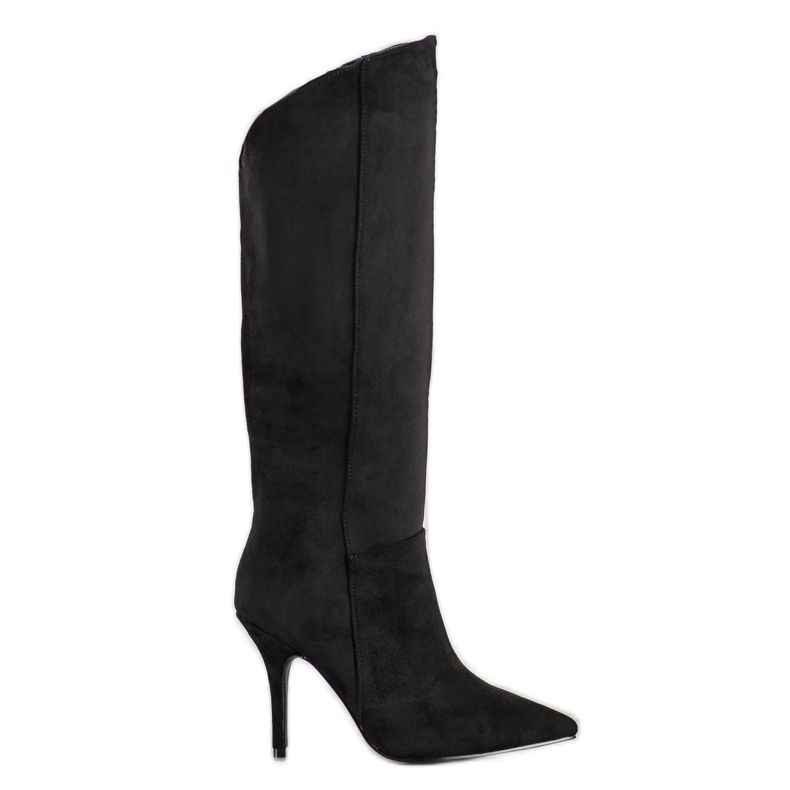 Seastar Čizme od antilopa na visoku petu crno