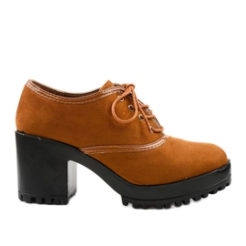 Deve čizme vezane na Clearfall bloku smeđa