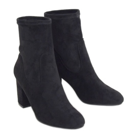 Crna visoka potpetica 7675-GA Crna