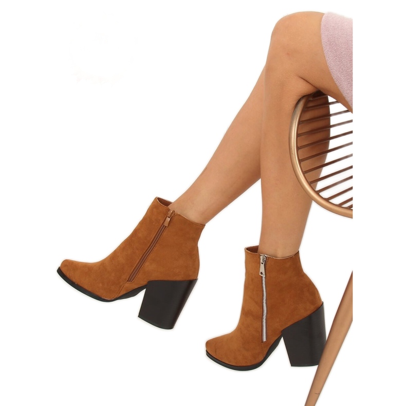 Camel TX-1873 Čizme sa debelim debelim petama smeđa