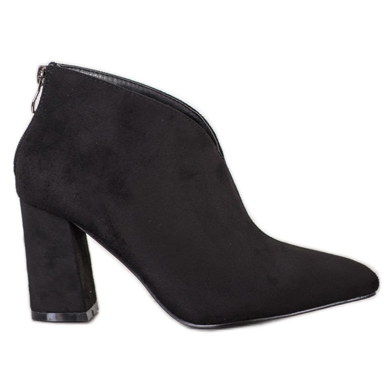 Goodin Čizme s visokom potpeticom od antilopa crno