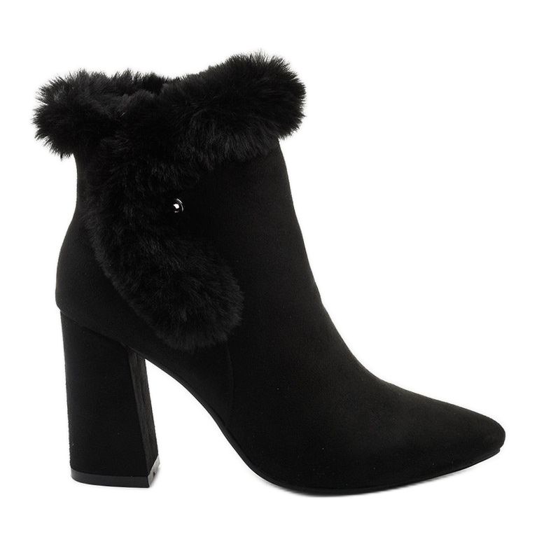 Crne gležnjače na stupu s Helike patentnim zatvaračem crno