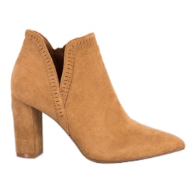 Bella Paris Elegantne čizme na postu smeđa