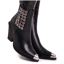 FS1 Ženske visoke čizme Čelični prst na nogama Crna Samo vrijeme