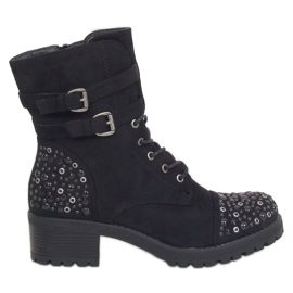 Crne radničke čizme 88063 Crne crna