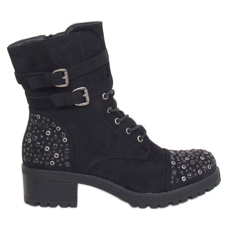 Crne radničke čizme 88063 Crne crno