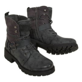 Sive radne čizme 1215-PA siva