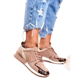 Ženske sportske cipele Bež Golden Clementine Elements smeđa zlatni