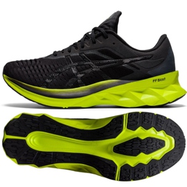 Patike za trčanje Asics Novablast M 1011A681-003 crna siva zelena