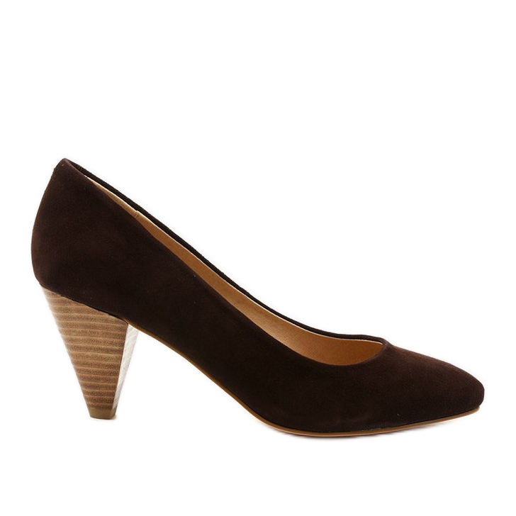 Smeđe pumpe od antilopa na stupu Rosebery smeđa