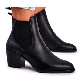 Ženske čizme na visoku potpeticu Sergio Leone Crna BT613