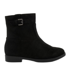 Crne izolirane čizme sa skrivenim klinom Clifford antilop crna