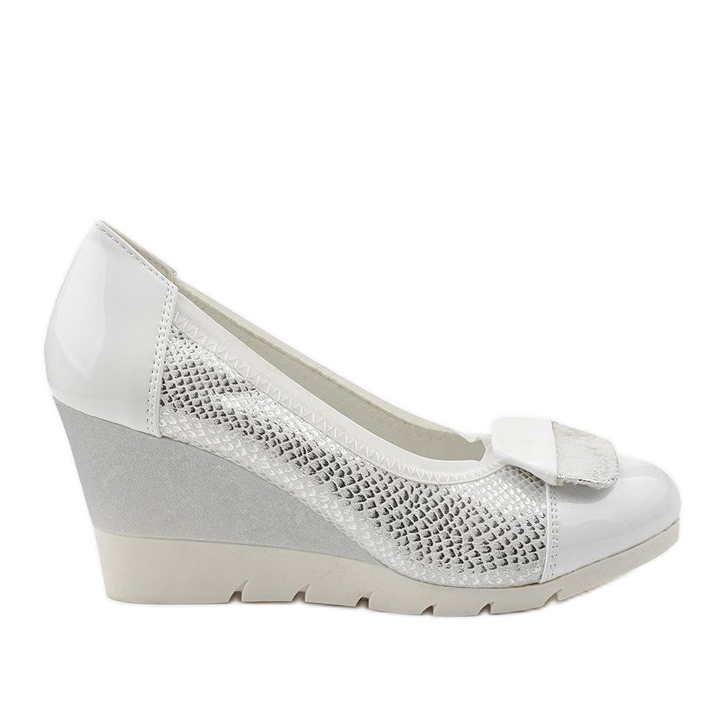 Srebrne pumpe na klinastoj peti Downreaver srebro