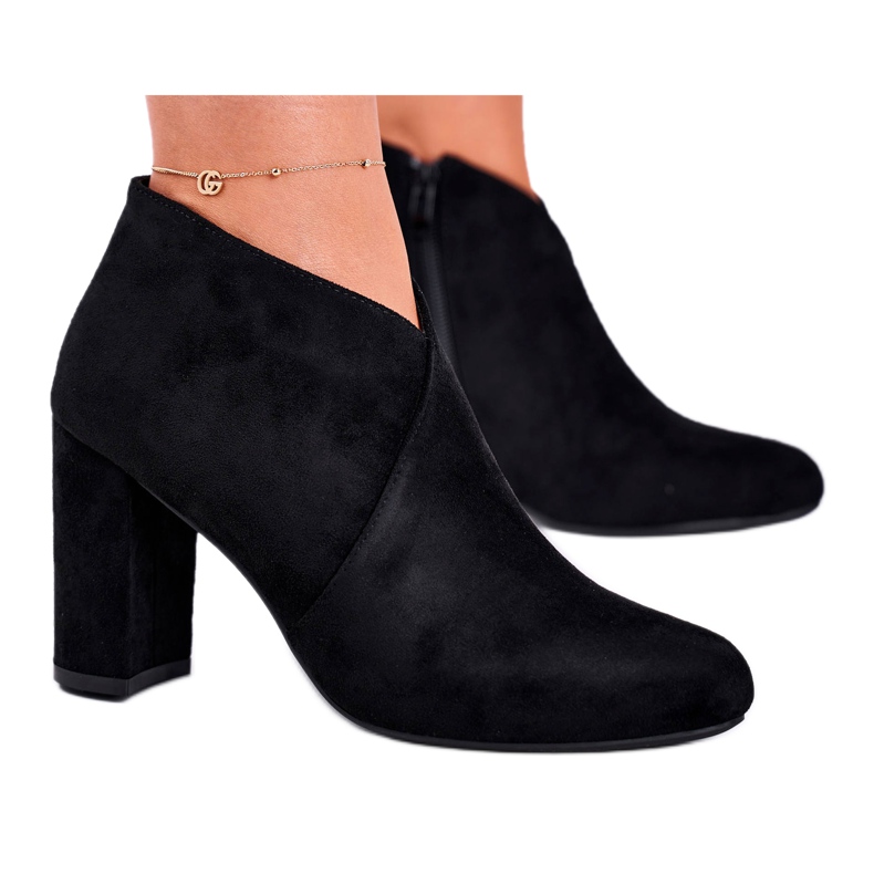 Ženske čizme na visoku petu Sergio Leone crne BT498 crno