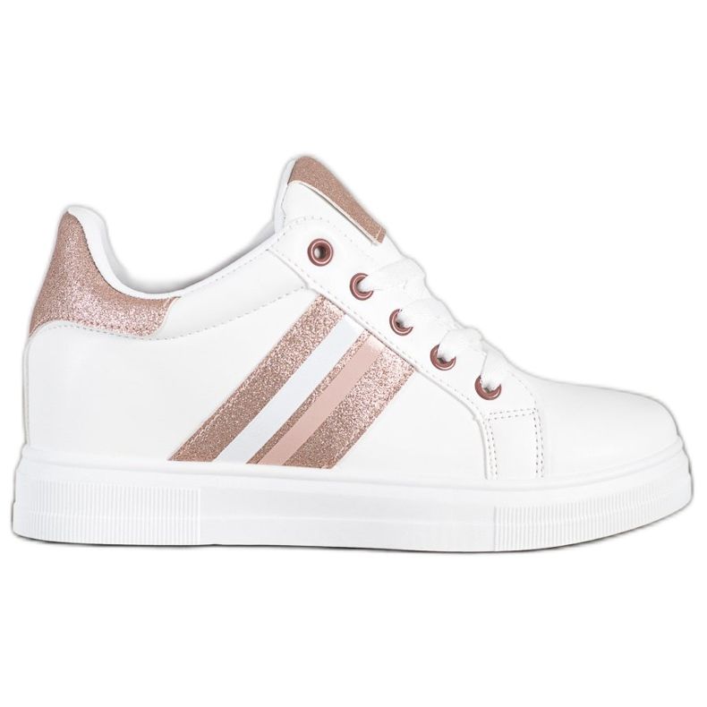 SHELOVET Sportske cipele na klin bijela