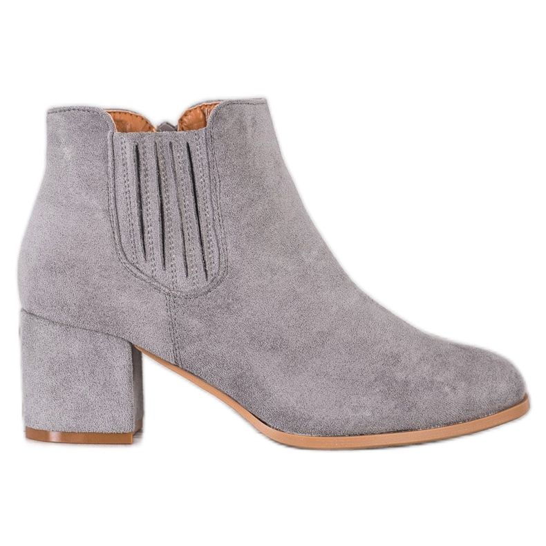 Bella Paris Kratke čizme od antilopa bež