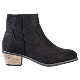 Best Shoes Čizme na niskom postu crna