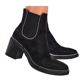 Ženske čizme na štiklu crne Let Me crno