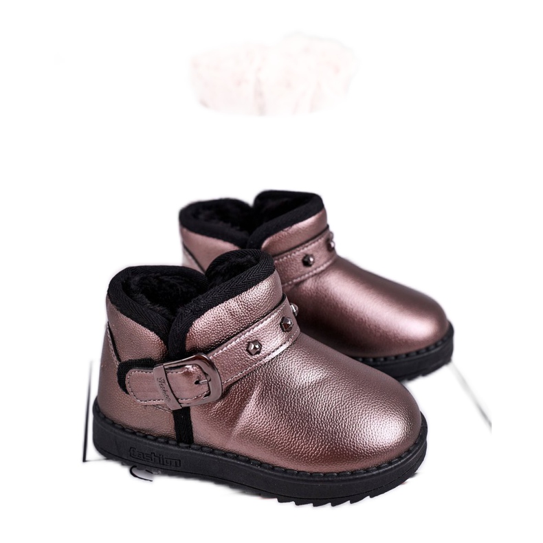 Apawwa Tople dječje čizme za snijeg Jinnie siva raznobojna