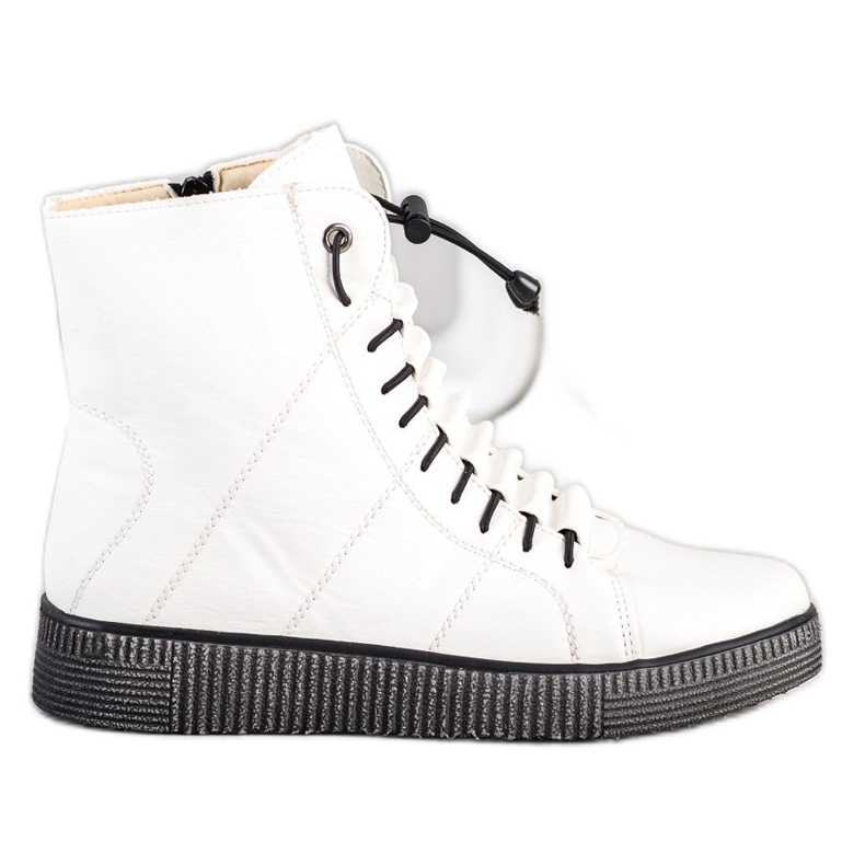 SHELOVET Bijeli radnici na platformi bijela