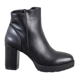 Super Mode Tople čizme na štiklama crna