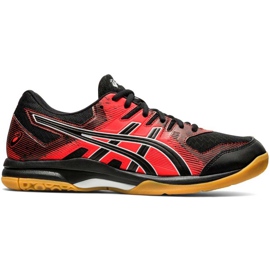 Asics Gel Rocket 9 crno-crvene 1071A030 003 muške cipele za odbojku crna