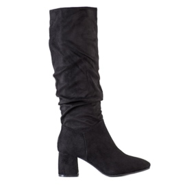 Flyfor Čizme od antilopa crna