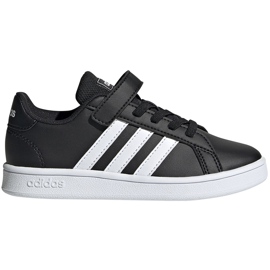 Adidas Grand Court C dječje cipele crno -bijele EF0108 crna