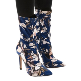 Tamnoplave gležnjače s čarapom Santana tamnoplava višebojan