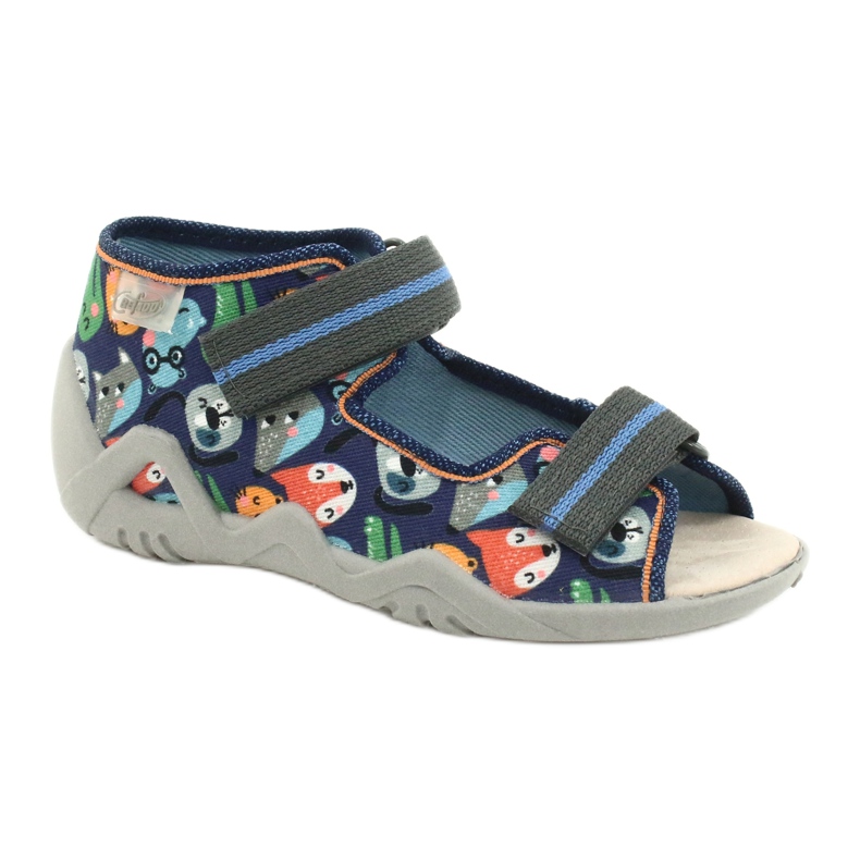 Befado žute dječje cipele 350P013 plava siva raznobojna