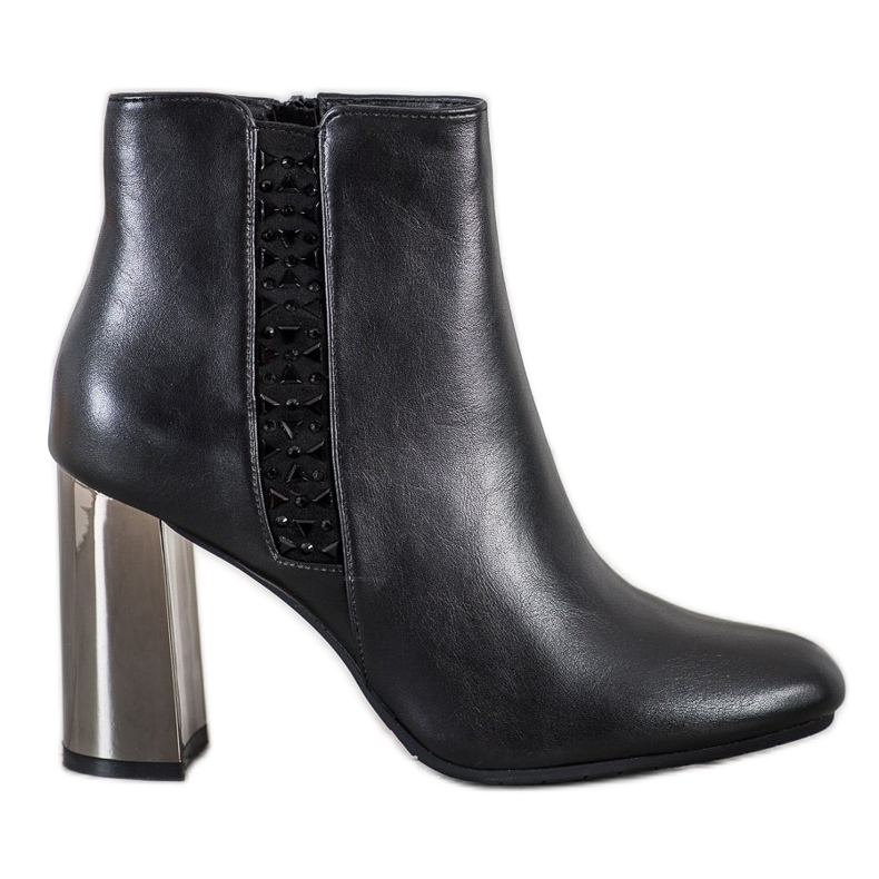 SDS Crne čizme s kristalima crno