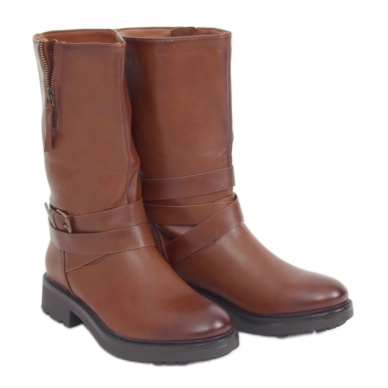 Smeđe vojne čizme RB98P Camel smeđa