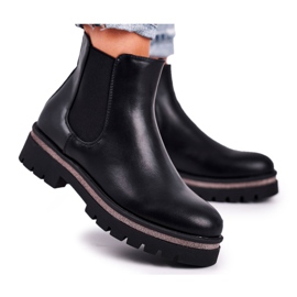 Crne čizme za žene Jodhpur čizme, crne Stiletto crna