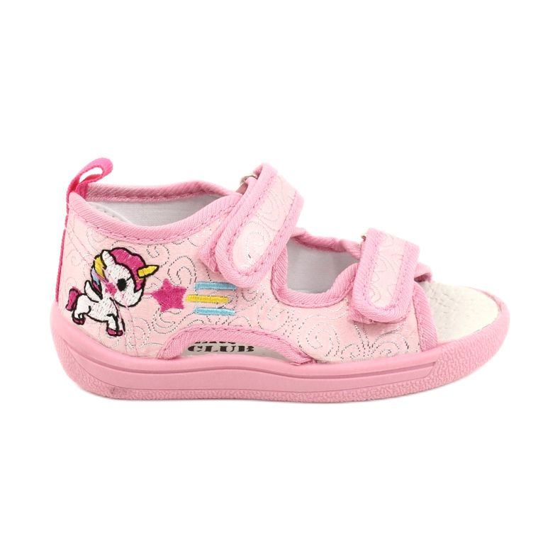 American Club Američke papuče sandale TEN38 / 20, kožni umetak ružičaste boje ružičasta