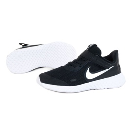 Cipele Nike Revolution 5 Flyease Psv Jr CQ4648-004 bijela crna