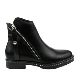 Crne ženske čizme s patentnim zatvaračem, Nonarila crna