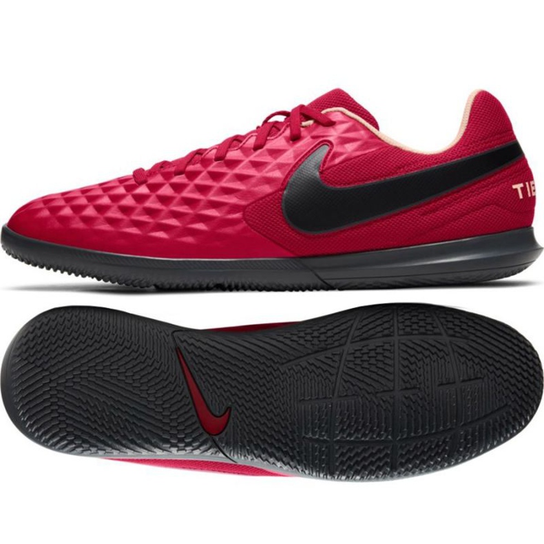 Nike Tiempo Legend 8 Club Ic M AT6110 608 nogometne cipele crvena naranče i crvene
