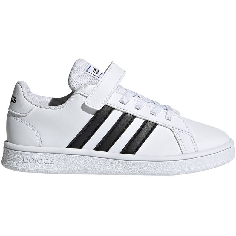Dječje cipele adidas Grand Court C bijele i crne EF0109 bijela