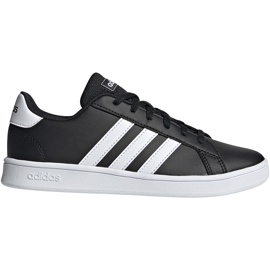 Adidas Grand Court K dječje cipele crno -bijele EF0102 crna
