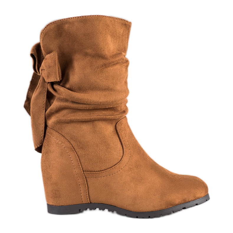 SHELOVET Čizme s visokim klinom smeđa