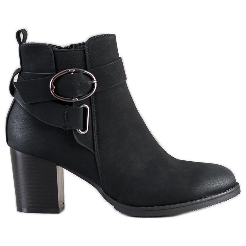 J. Star Ležerne čizme s kopčom crno