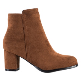 Wilady Modne čizme od kamile smeđa višebojan