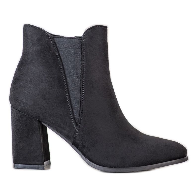 Lovery Čizme od antilopa s patentnim zatvaračem crno