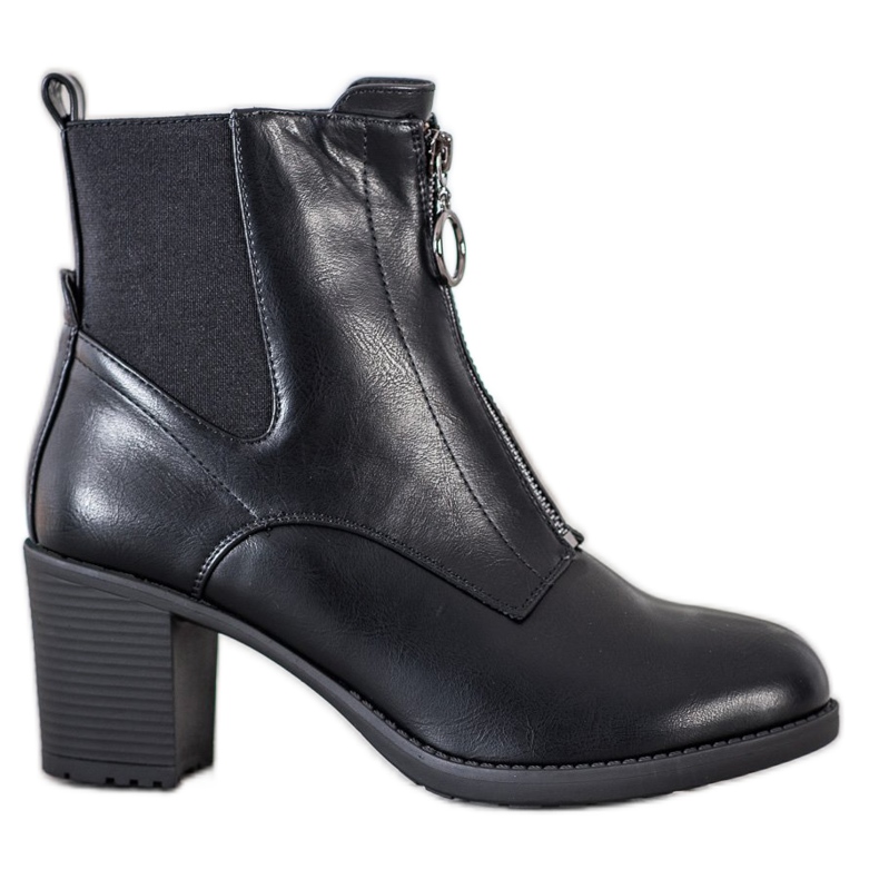 Gogo Tople čizme s patentnim zatvaračem crno