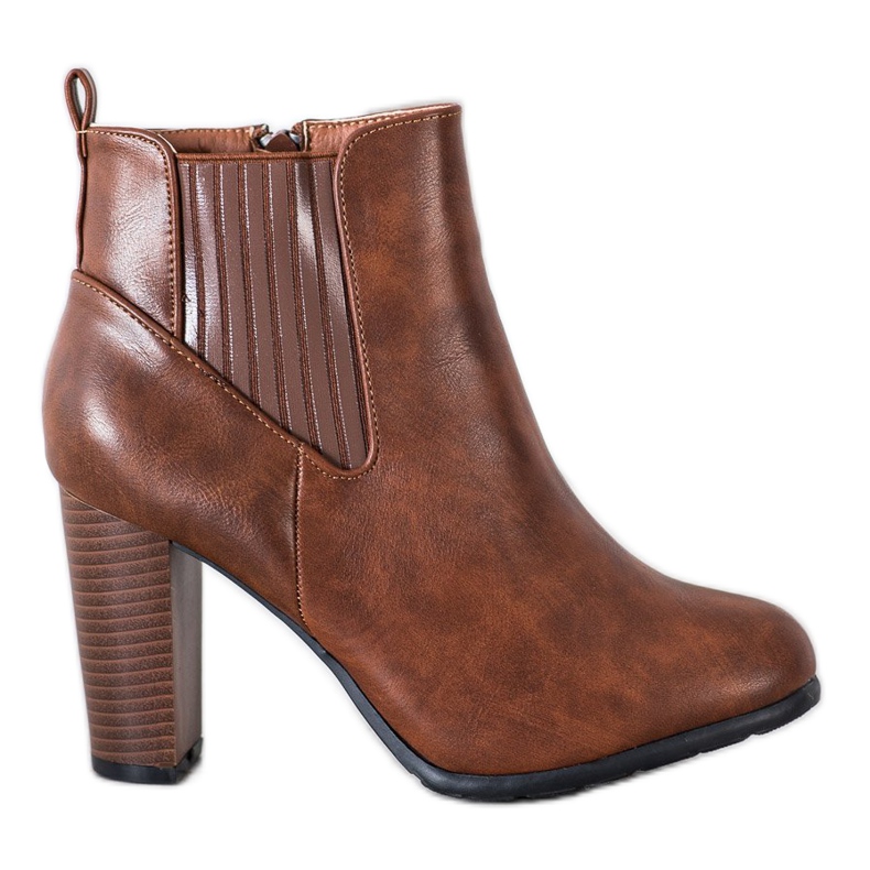 Abloom Udobne čizme na stupu smeđa