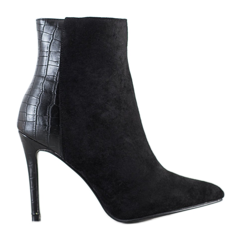 Small Swan Sexy Snake Print s visokim potpeticama crno