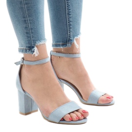 Plave sandale na petu 5102 plava
