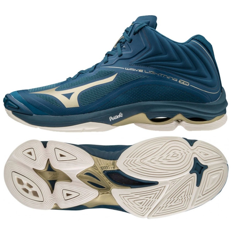 Mizuno Wave Lightning Z6 Mid M V1GA200551 odbojkaške cipele višebojno, plavo plava
