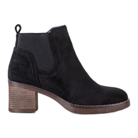 Seastar Čizme s visokom potpeticom od antilopa crna