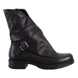 Seastar Crni radnici s eko kožom crno